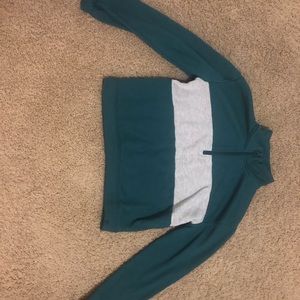 Target zip up womens size small teal and gray
